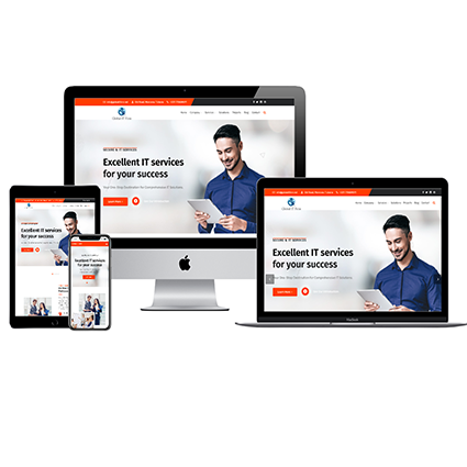 Global IT Firm Web Mockup