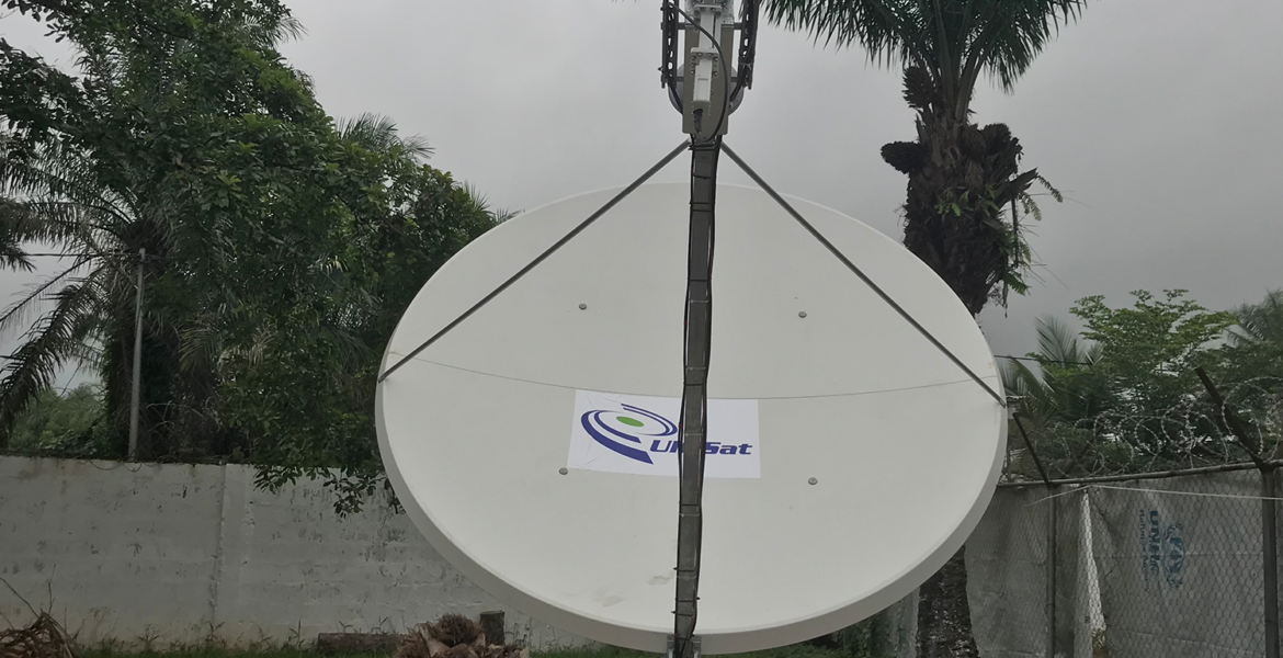 UNHCR LBRSC VSAT Installation. UNHCR Saclepea Nimba County Liberia